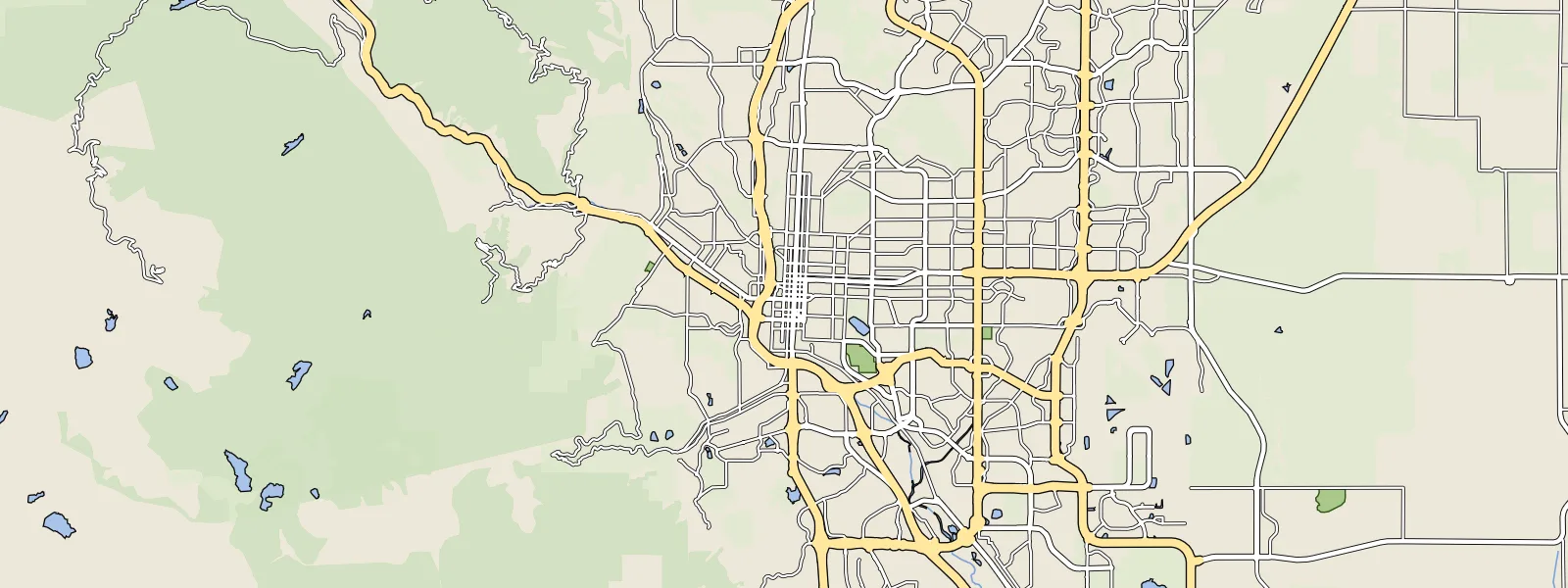 Map of Colorado Springs