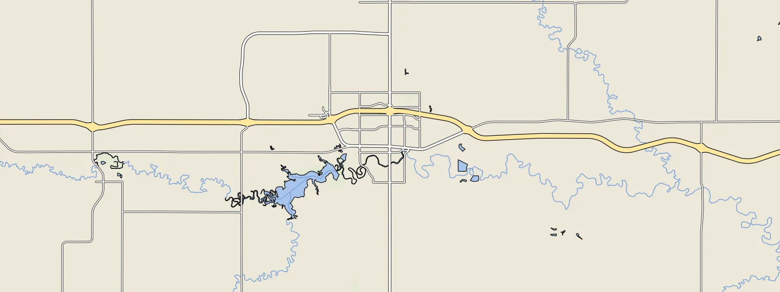 Map of Dickinson