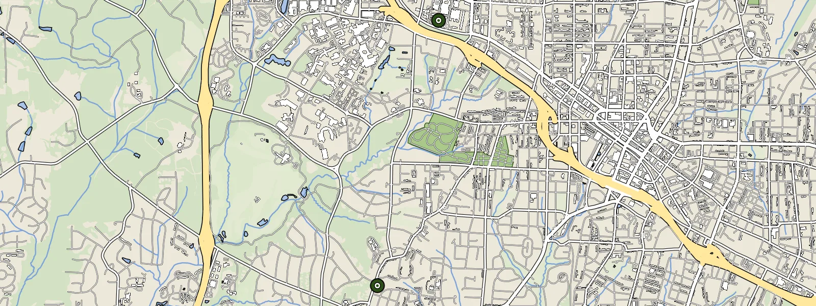 Map of Durham