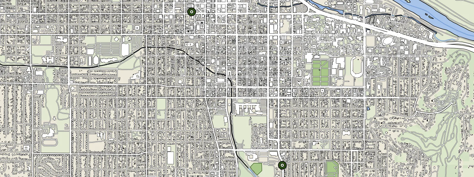 Map of Eugene