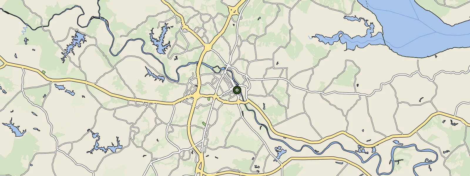 Map of Fredericksburg