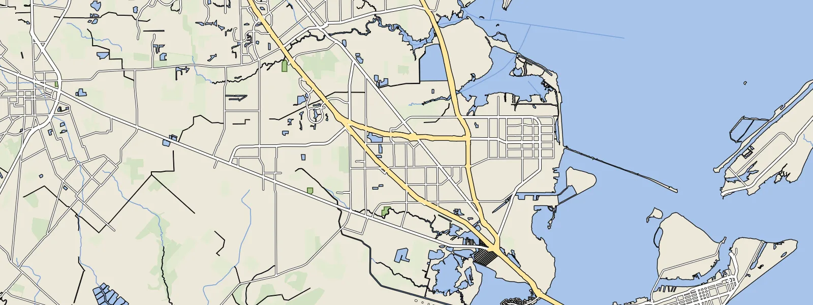 Map of Galveston