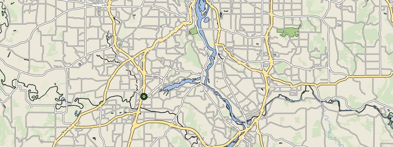 Map of Lake Oswego