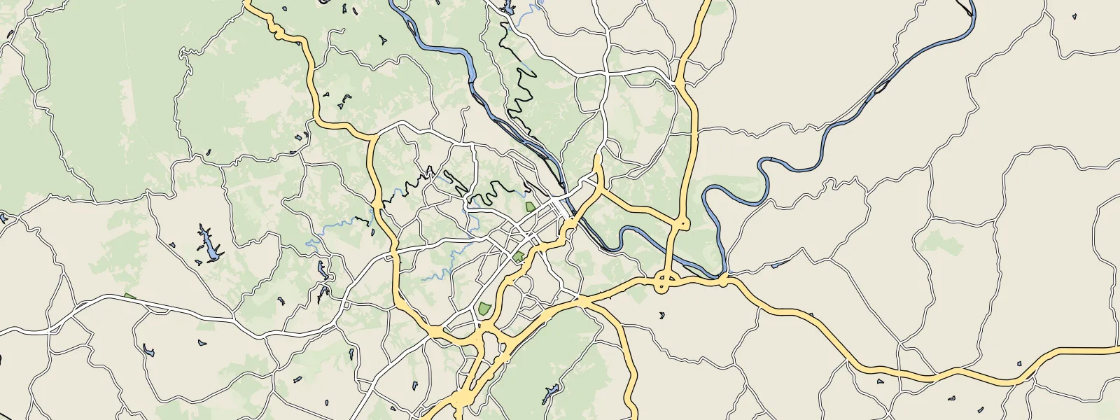 Map of Lynchburg