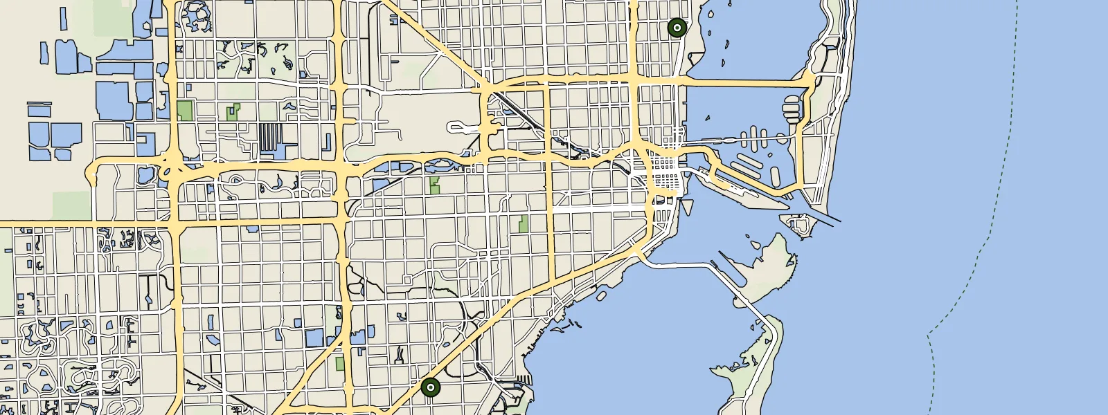 Map of Miami
