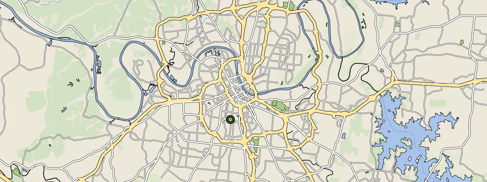 Map of Nashville