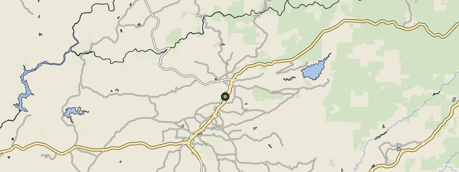 Map of Nevada City