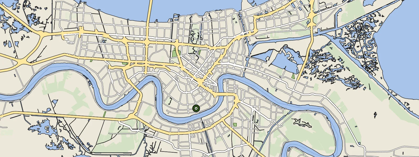 Map of New Orleans