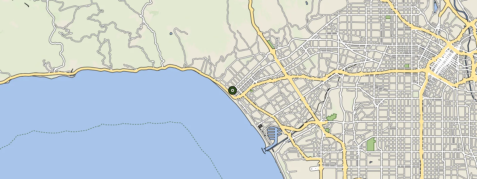 Map of Santa Monica