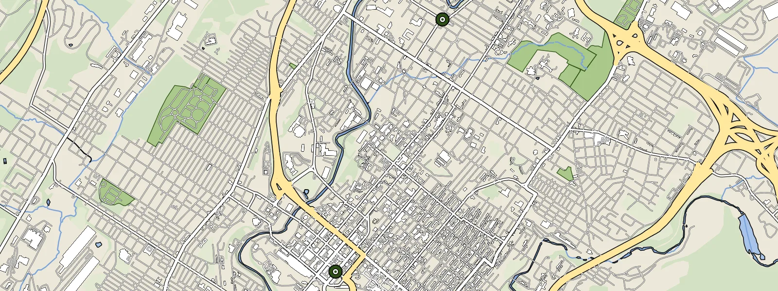 Map of Scranton