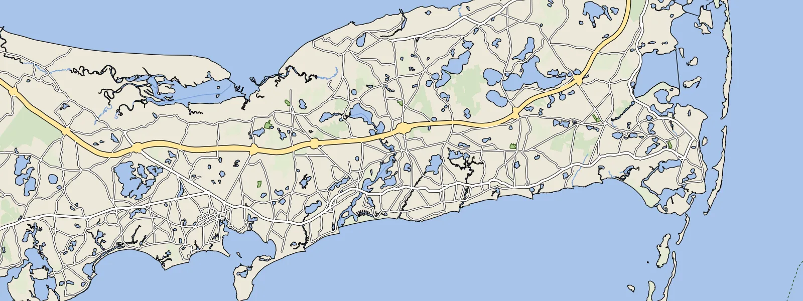 Map of South Dennis