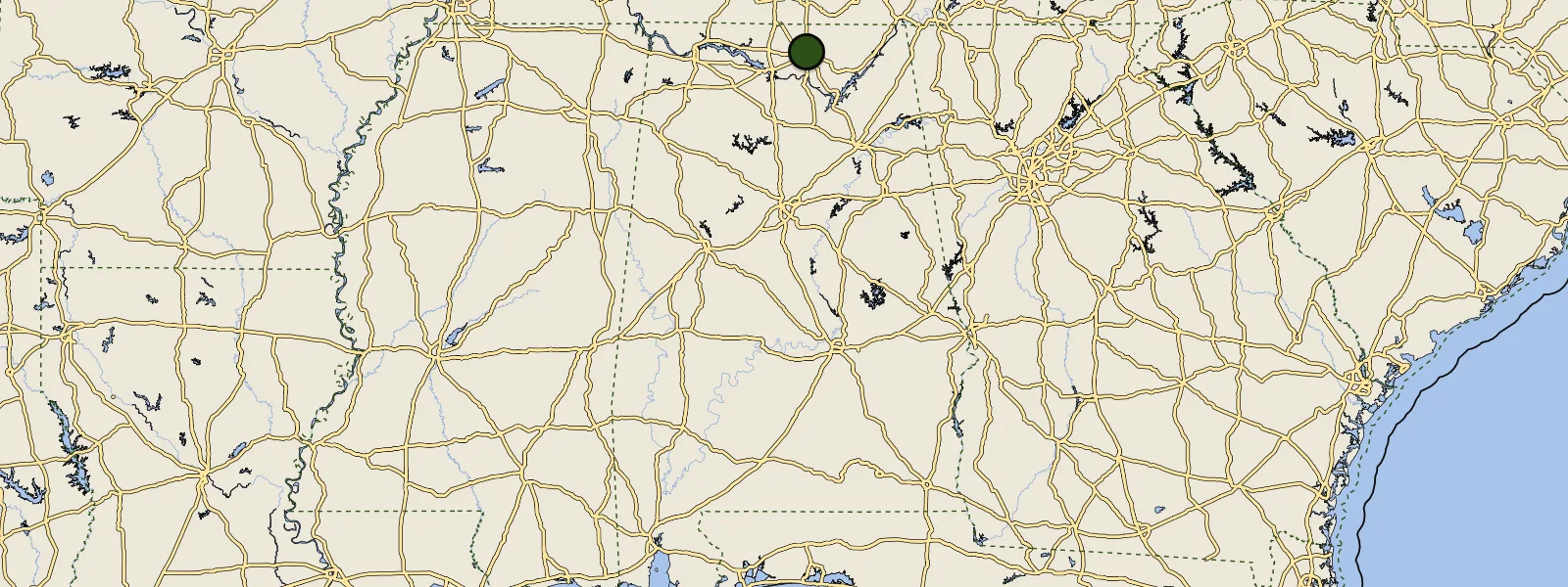 Map of Alabama