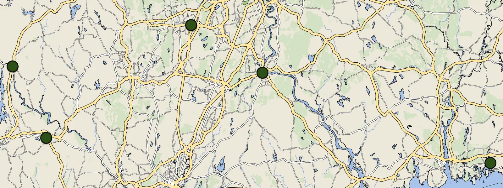 Map of Connecticut