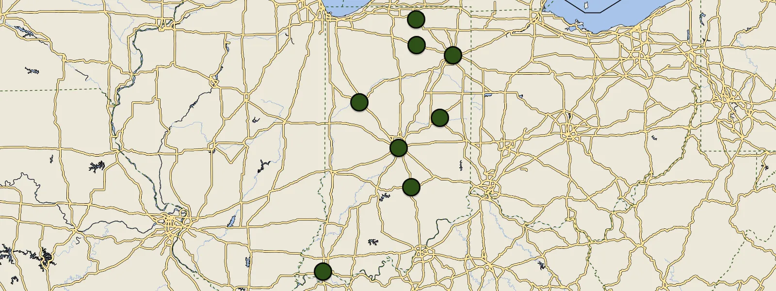 Map of Indiana