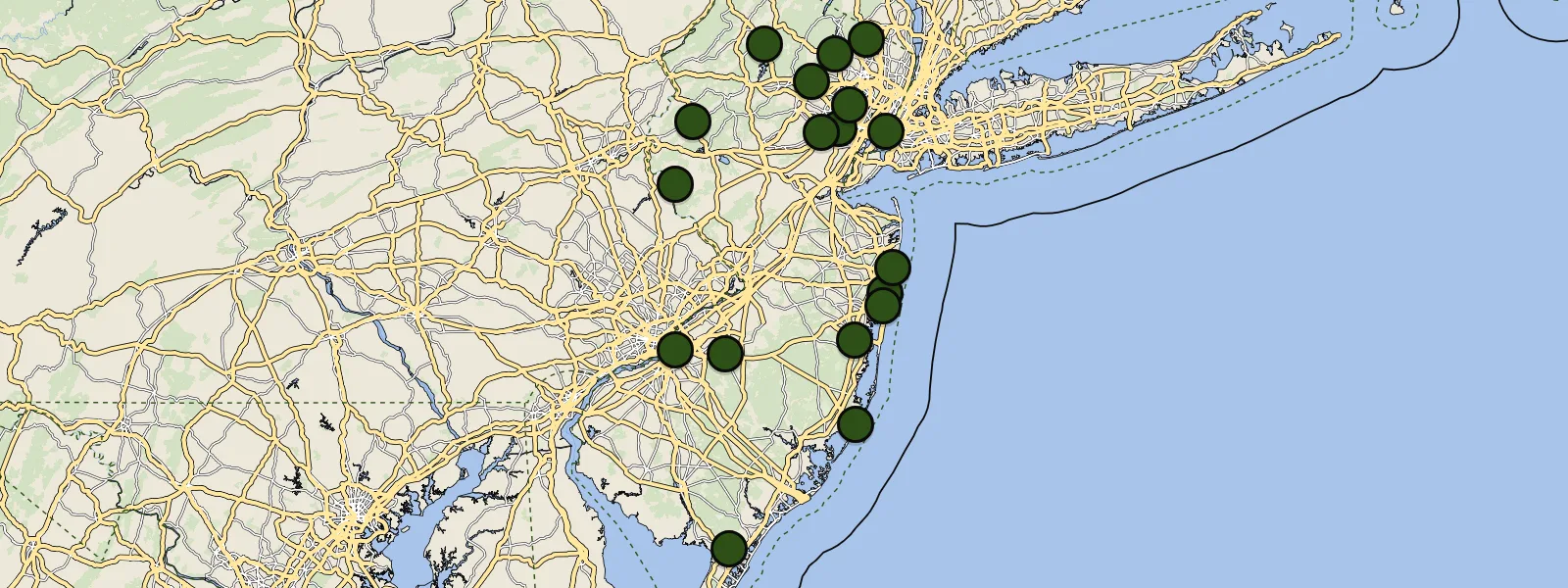 Map of New Jersey