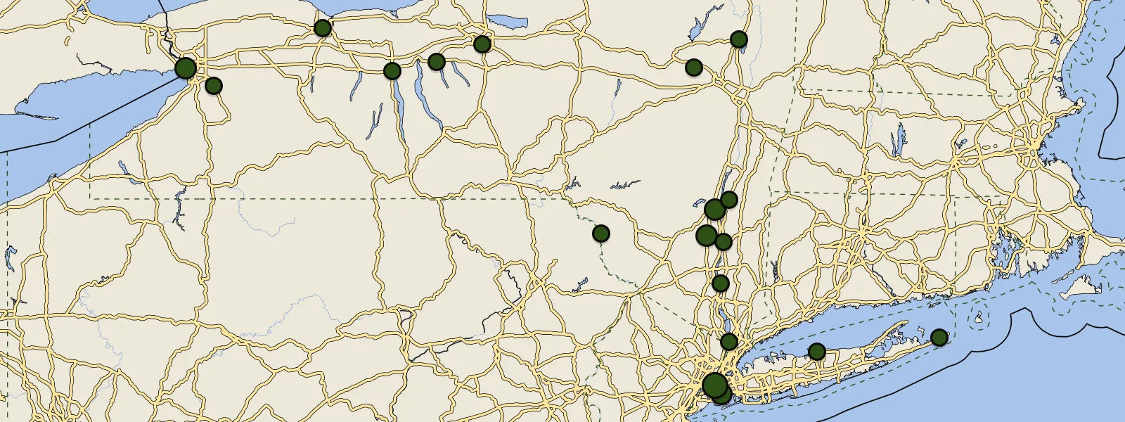 Map of New York