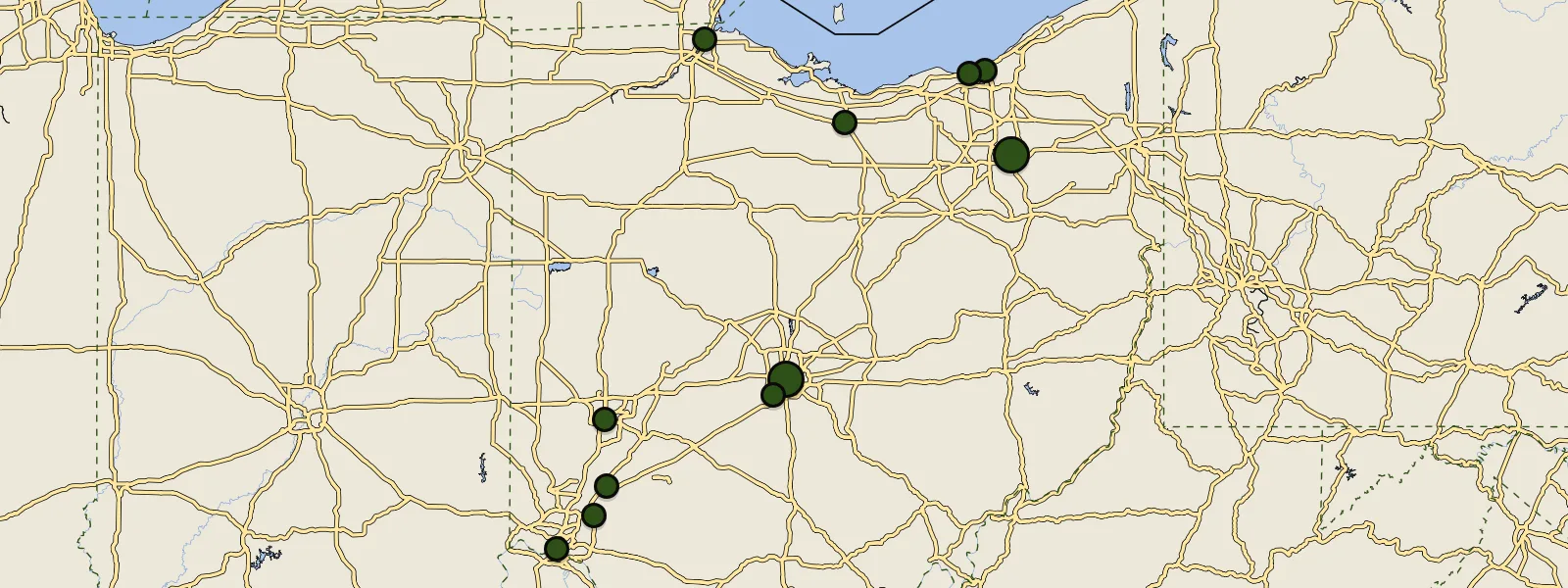 Map of Ohio