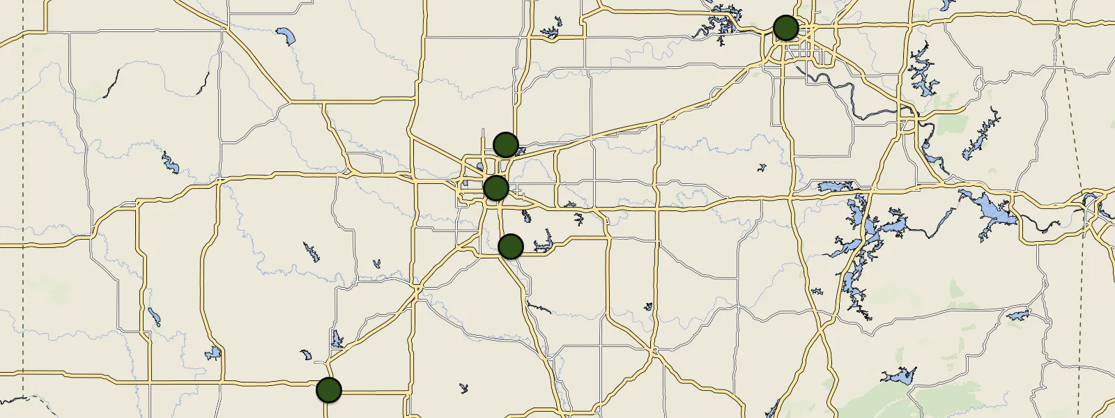 Map of Oklahoma