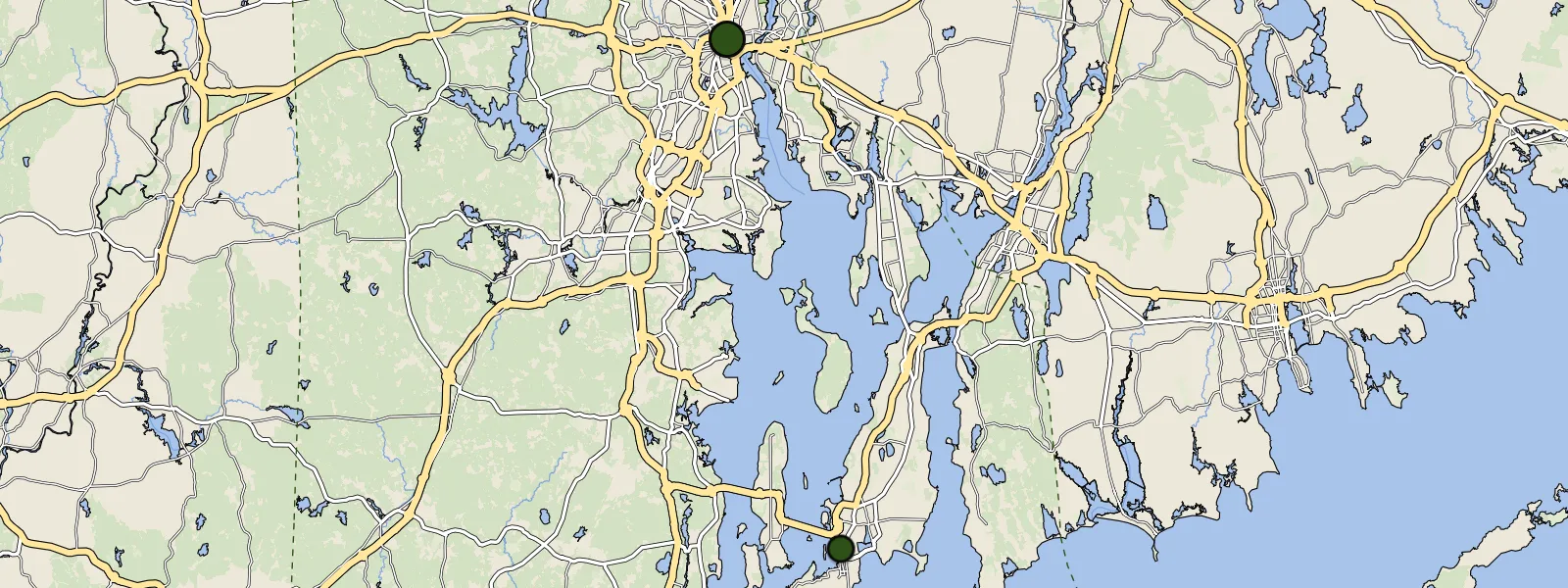 Map of Rhode Island