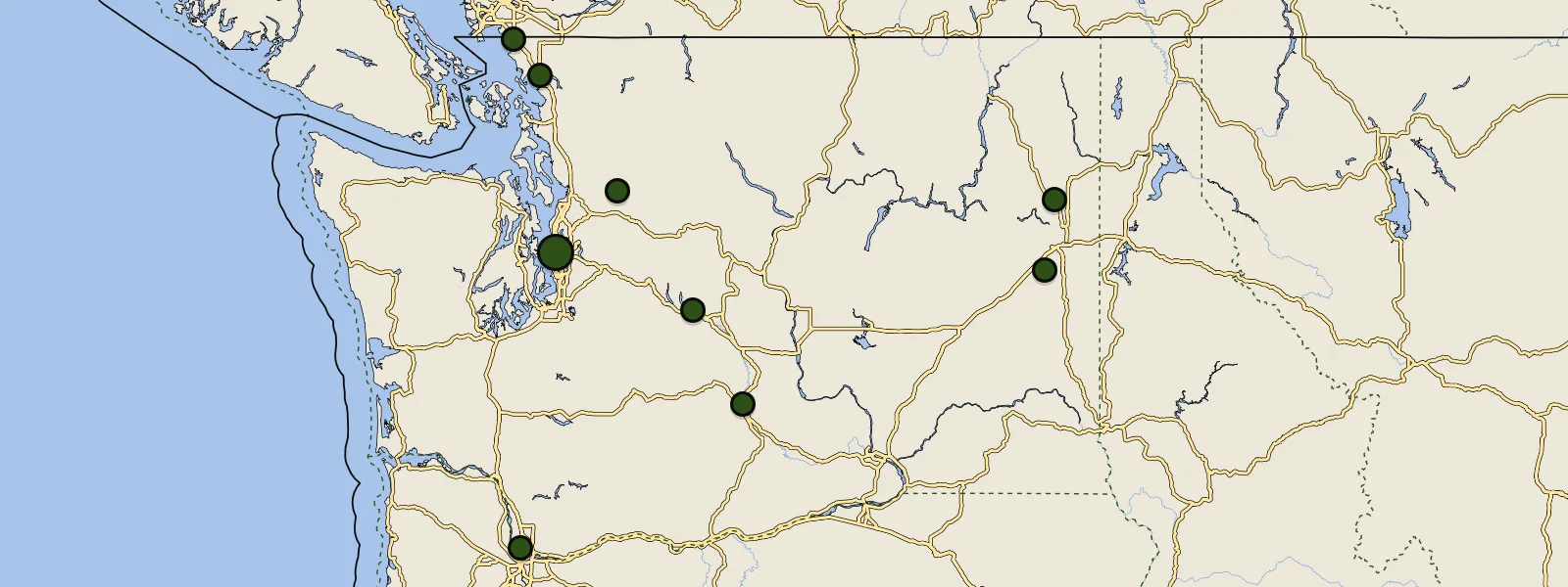 Map of Washington